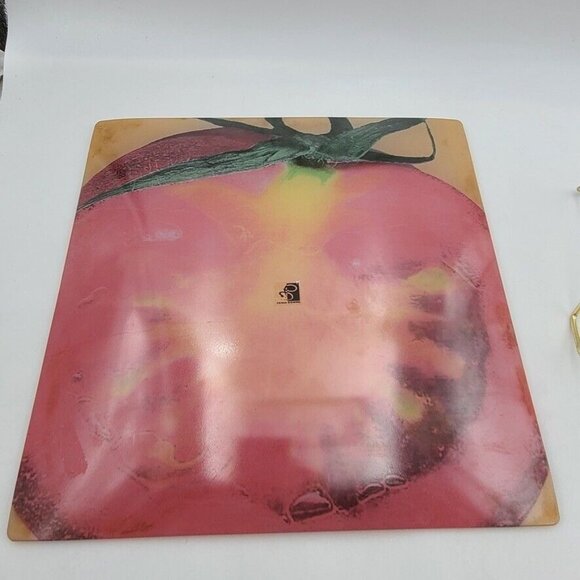 Prima Donna Glass Serving Platter 12" Square Reverse Painted Tomato New - Picture 7 of 7